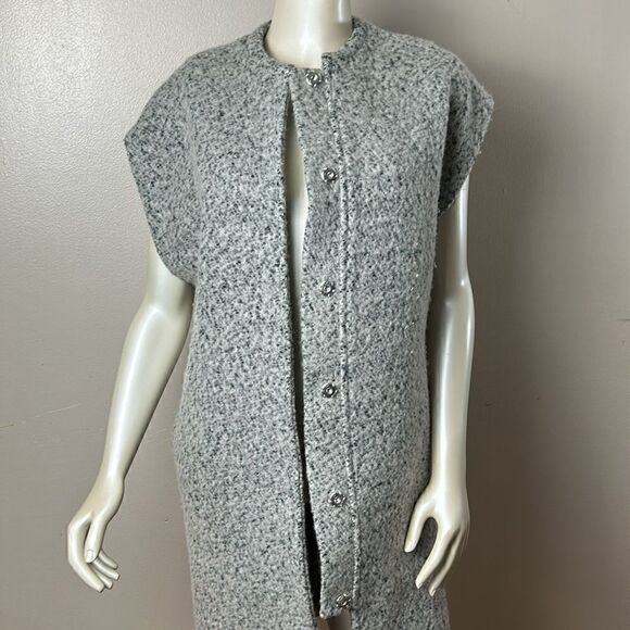 storm & marie ash waist coat ice vest jacket small extra small wool blend 2/34 - Picture 13 of 16